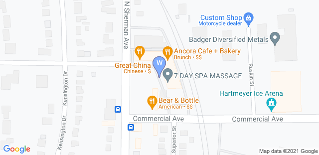 Map to Wisconsin Martial Arts and Fitness Center - North